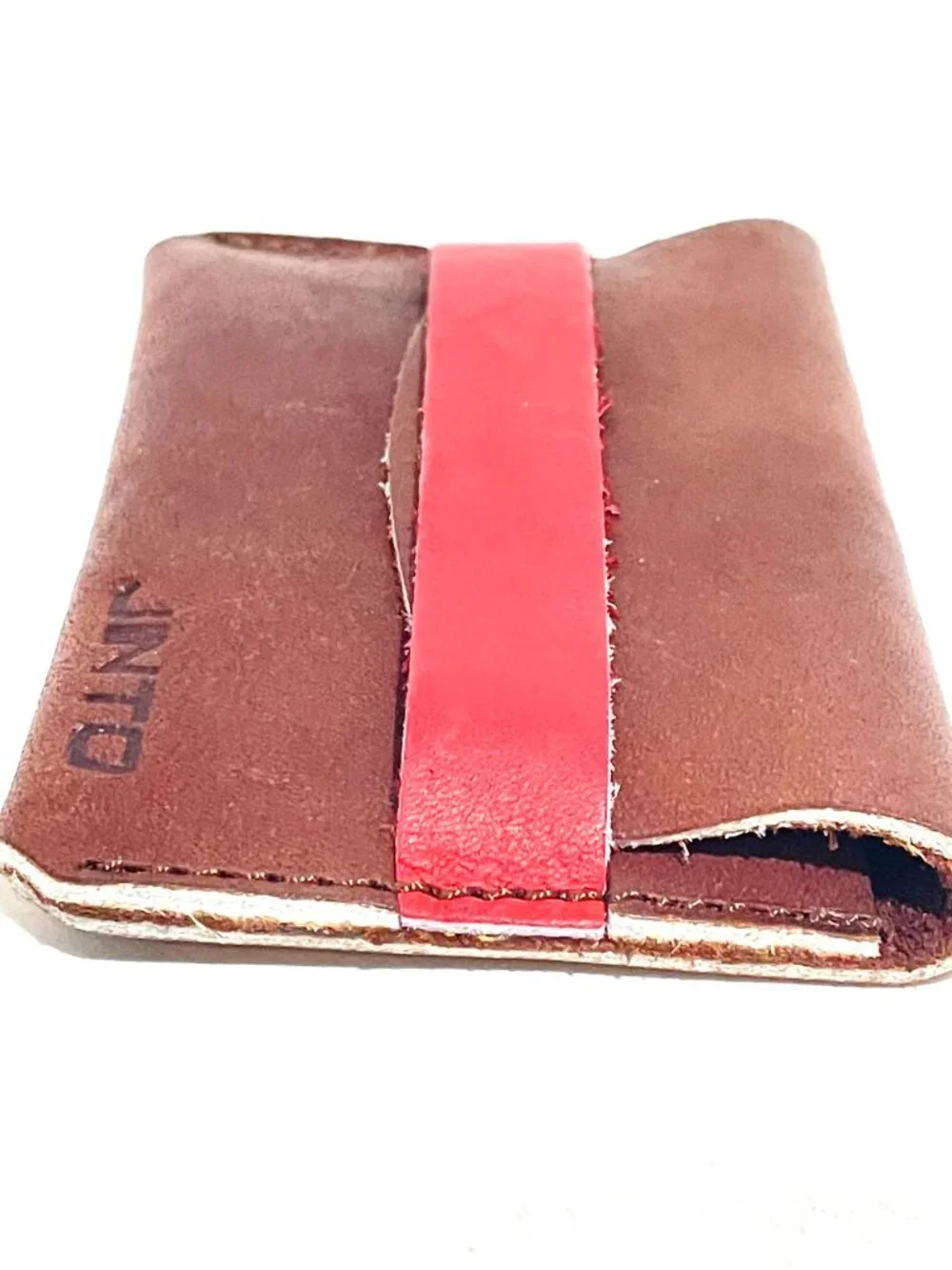 JINTO Jinriki Japan Leather Card Holder Purse Coin Wallet Handmade